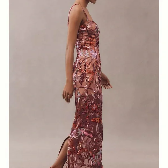 Bronx and Banco Dahlia Leona Embroidered Gown